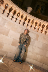 通用标志亮片蠕虫连帽衫 