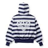 border heart logo hoodie