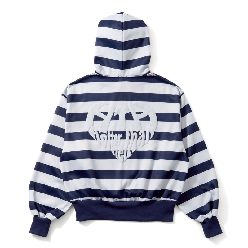 border heart logo hoodie