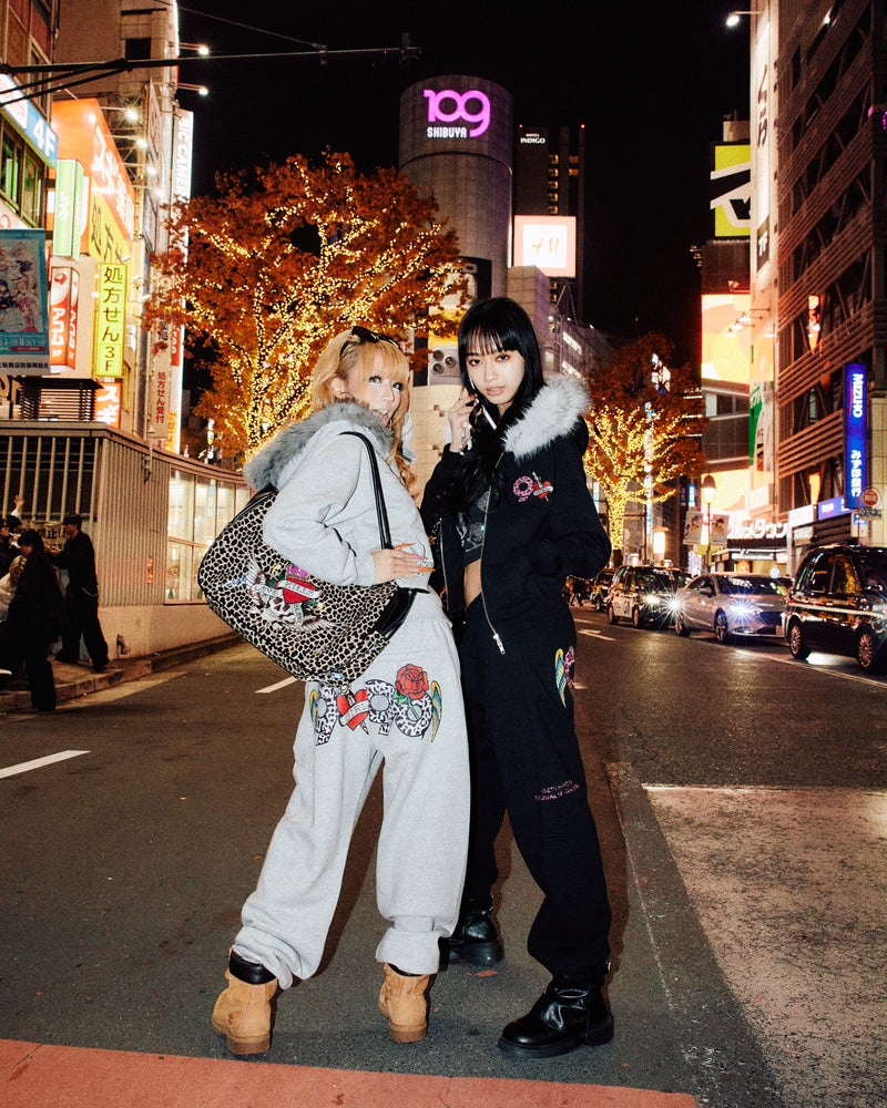 ×Ed Hardy Leopard Boston Bag 