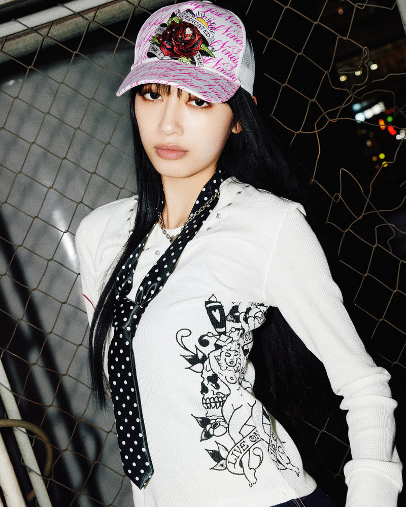 ×Ed Hardy 保暖長袖T恤 