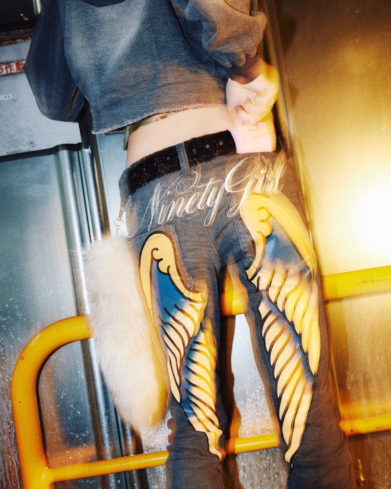 ×Ed Hardy 毛皮牛仔夹克 