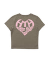 GLITTER HEART LOGO TEE