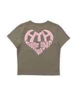 GLITTER HEART LOGO TEE