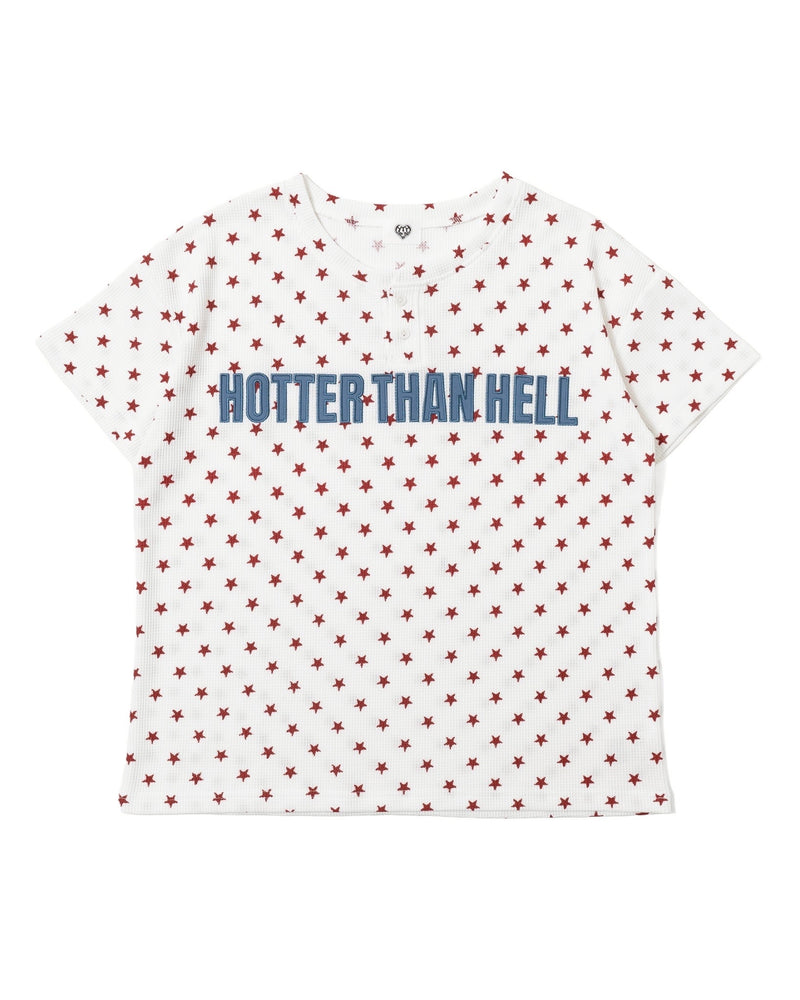 トップス igusa STAR WAFFLE TOP STAR WAFFLE HENRY TEE – YZ