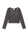 LACE TRIM RIB TOP 
