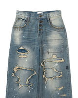 Grunge BORO studs denim 