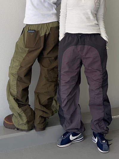 nylon shirring pants