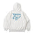 butterfly logo lame hoodie