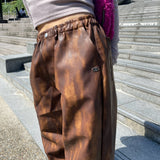 vintage faux leather pants