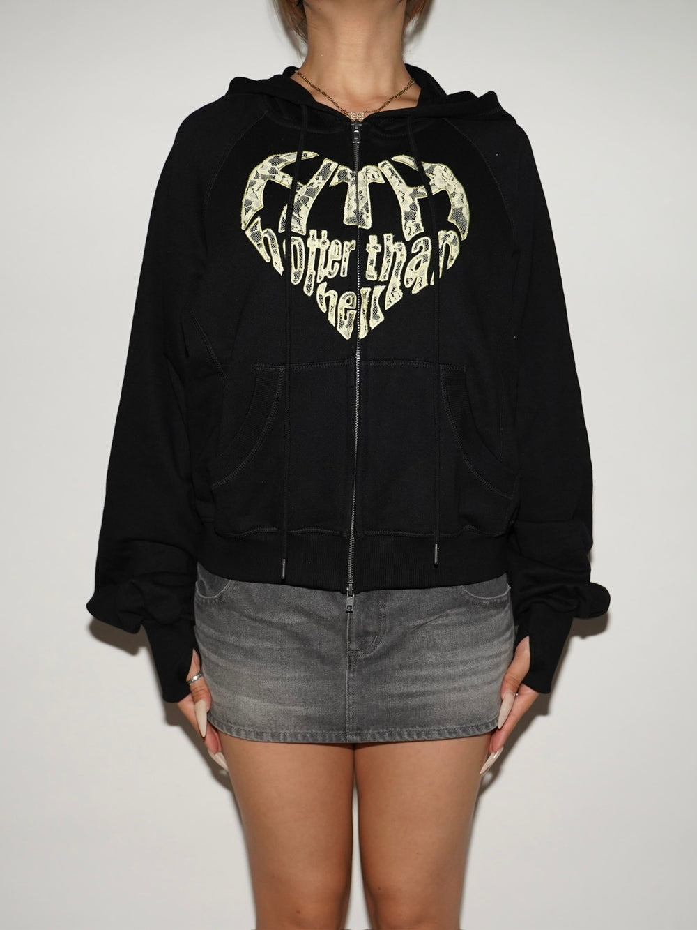 LACE HEART HOODIE – YZ
