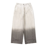 gradation double knee denim