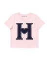 H HEART RHINESTONE TEE