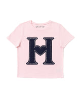 H HEART RHINESTONE TEE