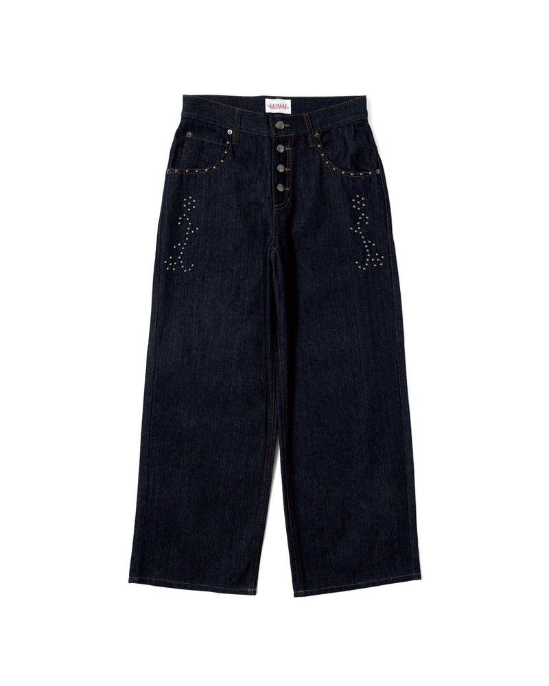 パンツ Badway herringbone studs denim pants Herringbone studs denim pants – YZ
