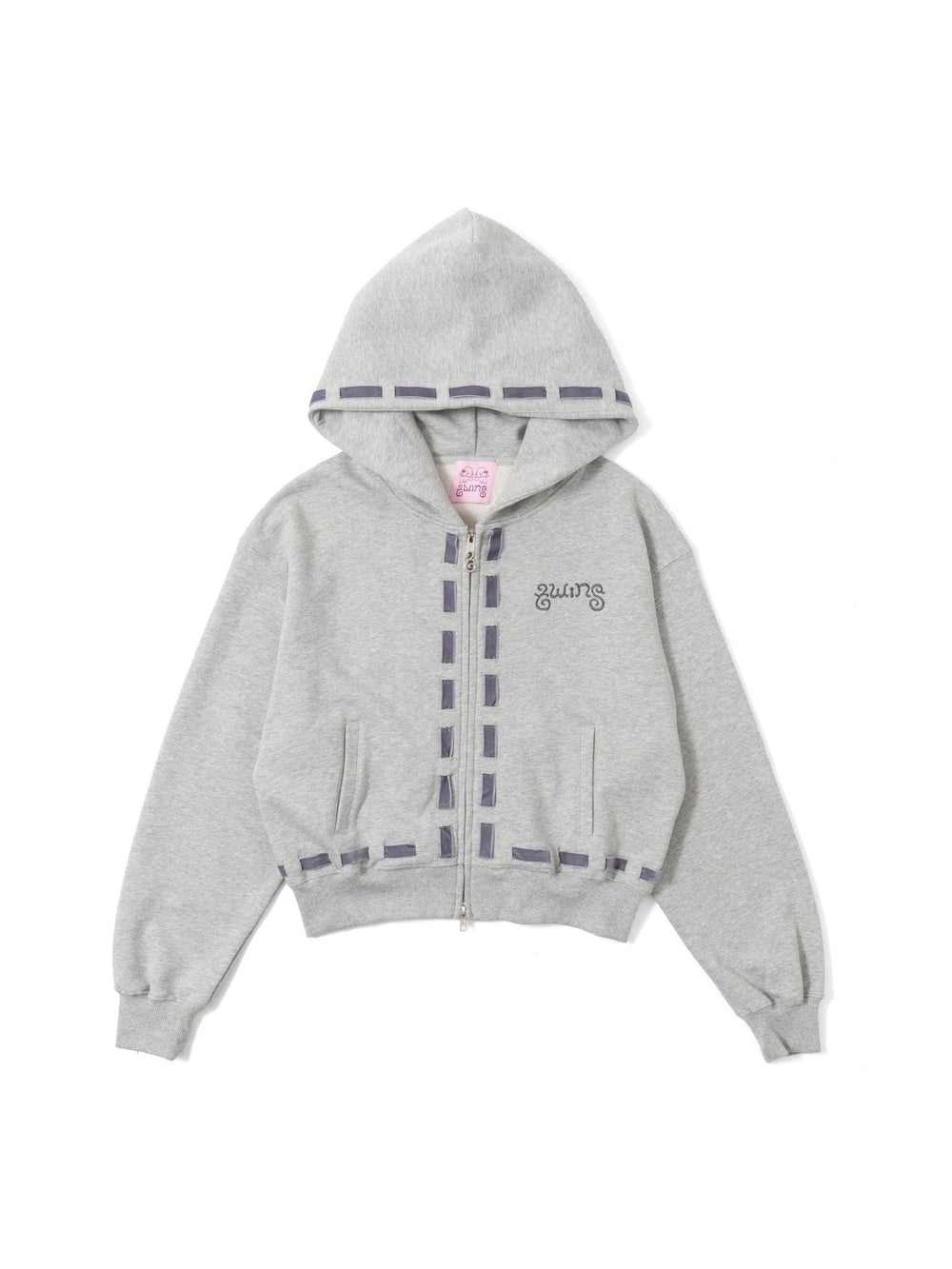 Ribbon zip hoodie – YZ