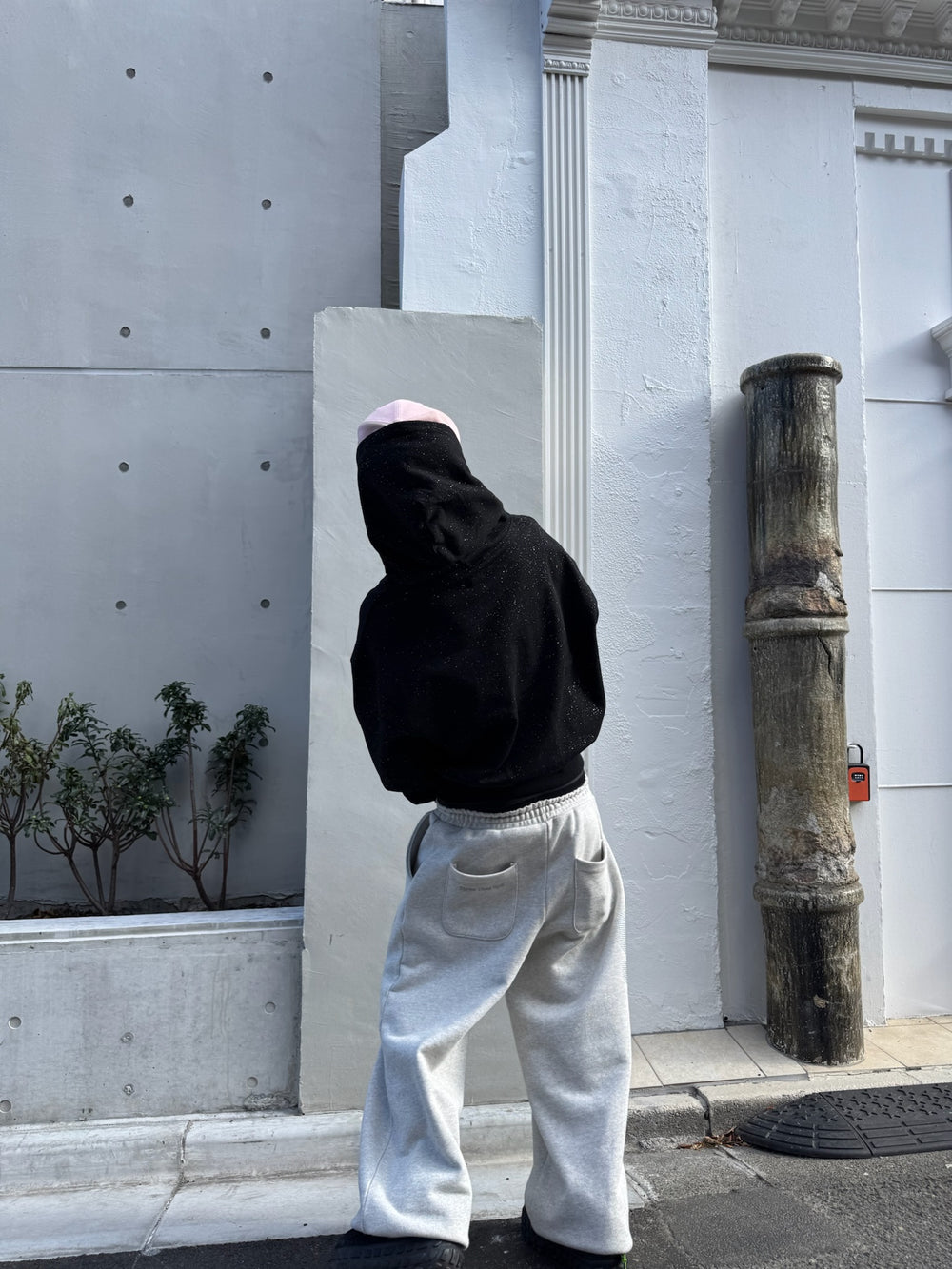 glitter logo hoodie – YZ