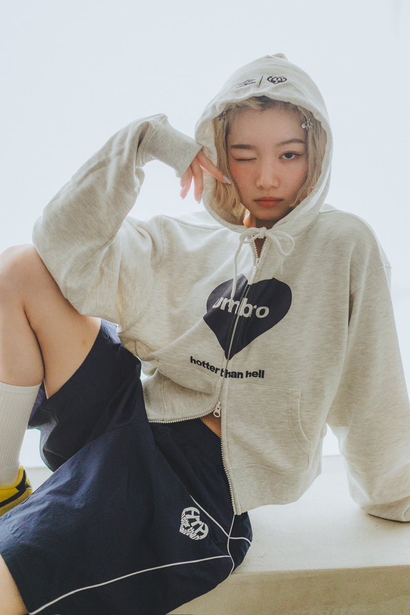 HTH × umbro zip hoodie