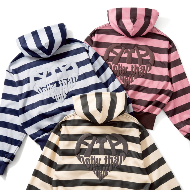 border heart logo hoodie – YZ