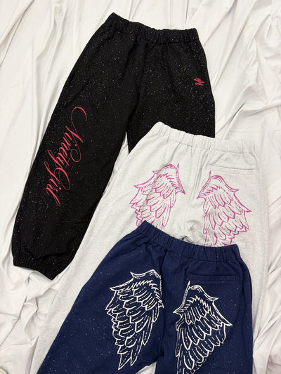 9090girl × umbro Feather Logo Glitter Sweat Pants