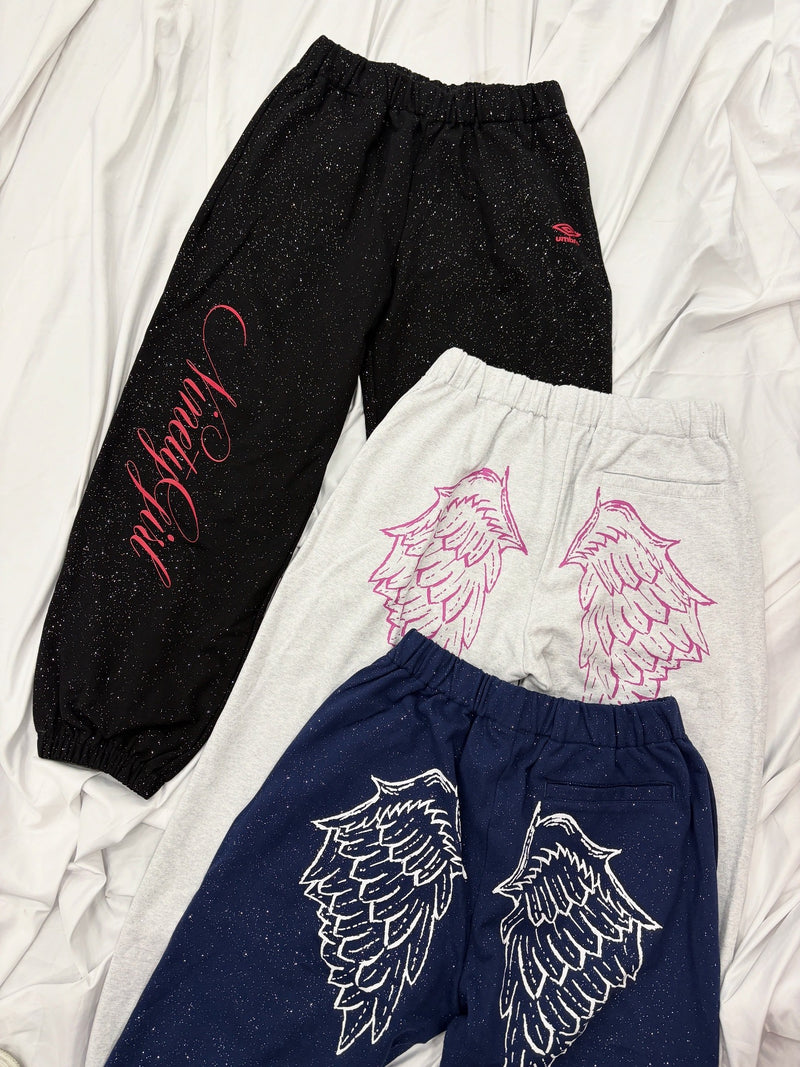 9090girl × umbro Feather Logo Glitter Sweat Pants – YZ