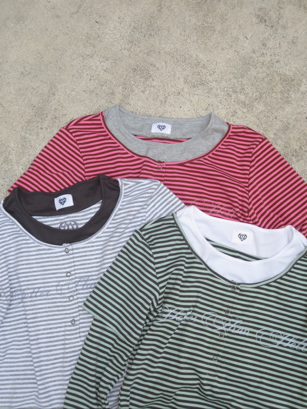 Layered border long tee – YZ