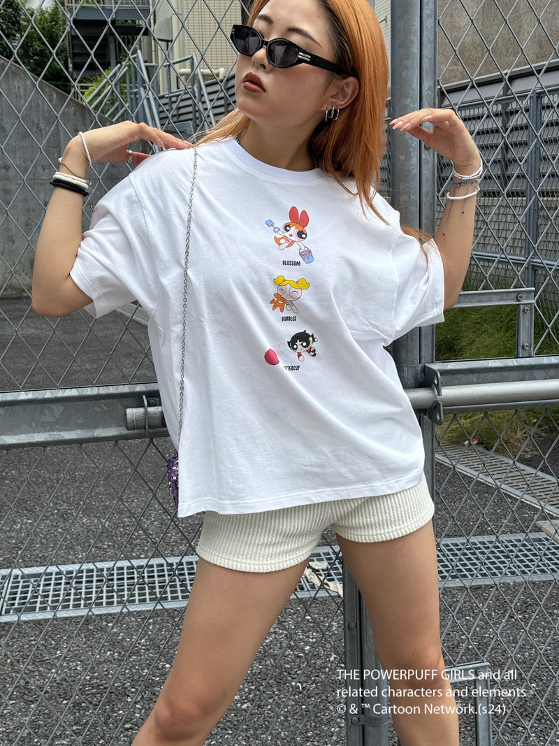 The Powerpuff Girls × HTH Girls tee type.A