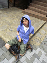 Assort Short sleeve zip hoodie