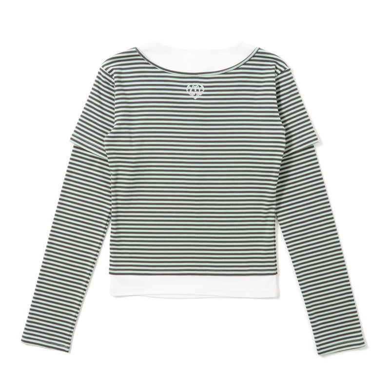 Layered border long tee