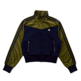 switching velours track jacket 