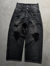 2-Layered Distressed Low-Rise Denim 