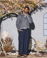 mohair blend knit cardigan