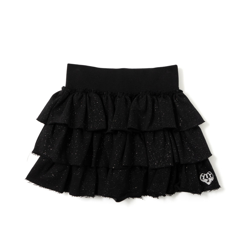 glitter tiered skirt