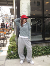 Layered border long tee