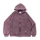 universal logo powder zip hoodie