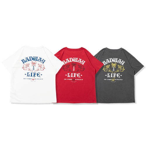 Angel college logo tee