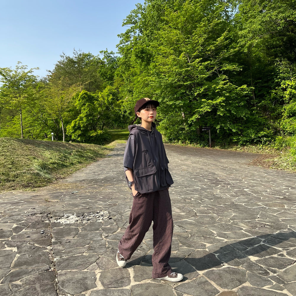 nylon hood vest – YZ