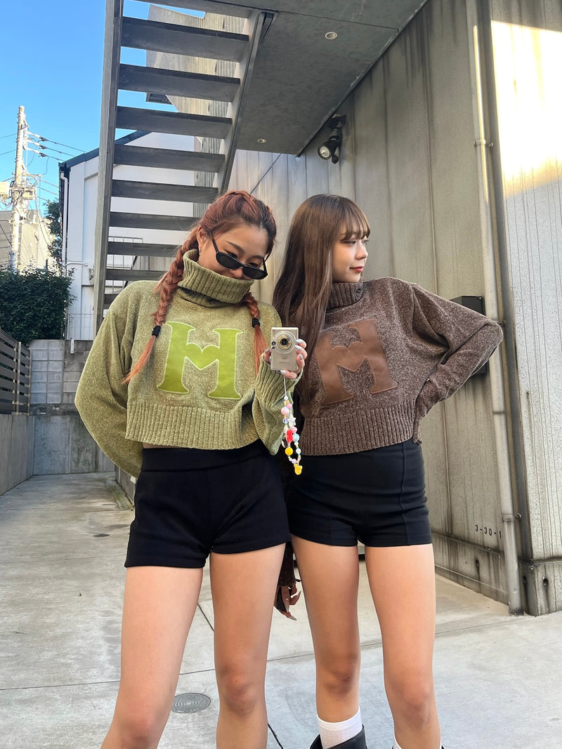 H logo knit