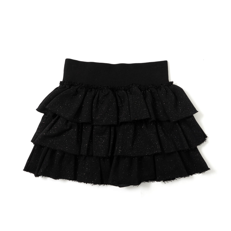 glitter tiered skirt