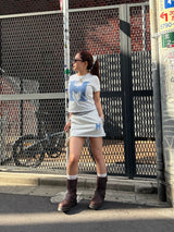 H HEART RHINESTONE TEE