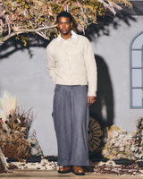 mohair blend knit cardigan