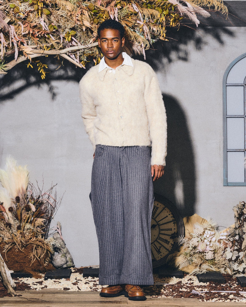 mohair blend knit cardigan – YZ