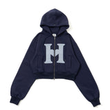 H logo zip hoodie