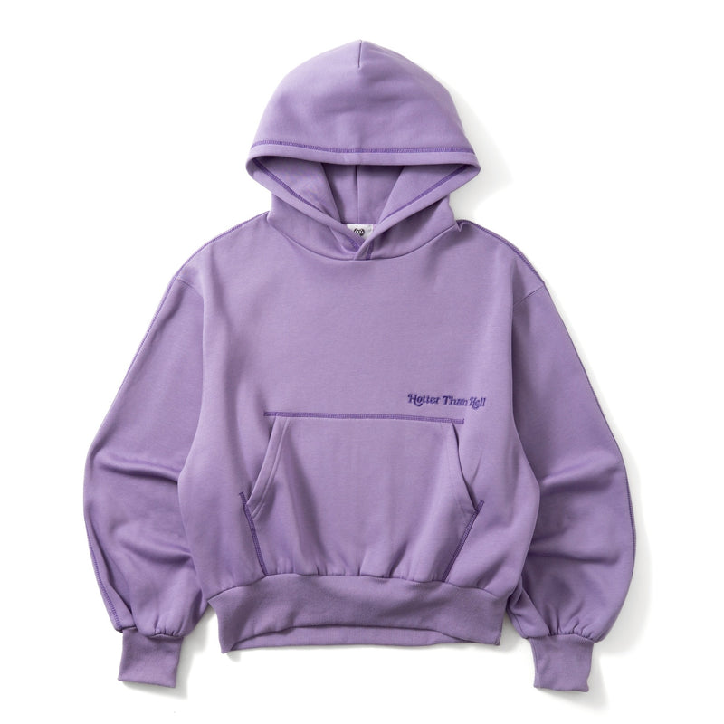 emboss heart logo hoodie