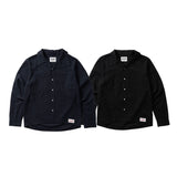 Stripe Open Collar Shirt