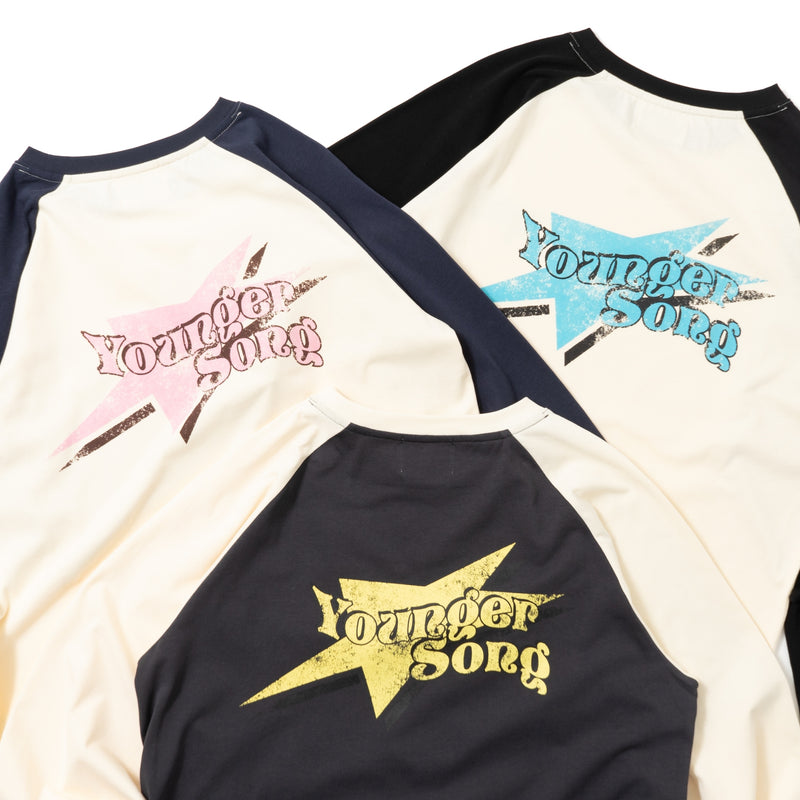 star logo raglan ls tee