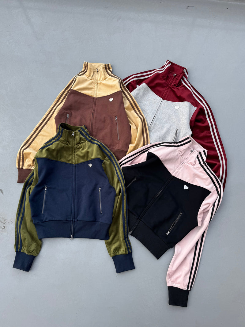 switching velours track jacket – YZ