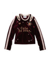 VARSITY VELOUR TOP