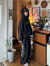 Patchwork Logo zip hoodie 