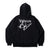 butterfly logo lame hoodie